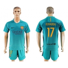 Barcelona #17 Elhadda Sec Away Soccer Club Jersey