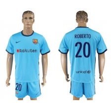 Barcelona #20 Roberto Away Soccer Club Jersey