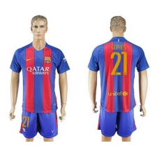 Barcelona #21 Gomes Home Soccer Club Jersey