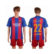 Barcelona #22 Dani Alves Home Soccer Club Jersey