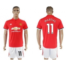Manchester United #11 Martial Red Home Soccer Club Jersey