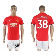 Manchester United #38 Tuanzebe Red Home Soccer Club Jersey