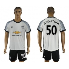 Manchester United #50 Johnstone White Soccer Club Jersey