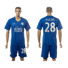 Leicester City #28 Fuchs Home Soccer Club Jersey
