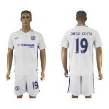 Chelsea #19 Diego Costa Away Soccer Club Jersey