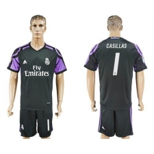 Real Madrid #1 Casillas Sec Away Soccer Club Jersey