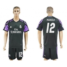 Real Madrid #12 Marcelo Sec Away Soccer Club Jersey