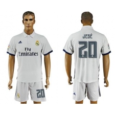 Real Madrid #20 Jese White Home Soccer Club Jersey