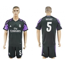 Real Madrid #5 Varane Sec Away Soccer Club Jersey