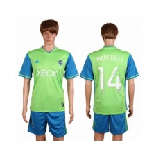 Seattle Sounders #14 Marshall Home Soccer Club Jersey