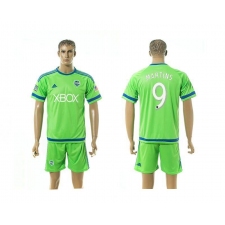 Seattle Sounders #9 MARTINS Home Green Soccer Jersey