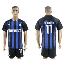 Inter Milan #11 Biabiany Home Soccer Club Jersey