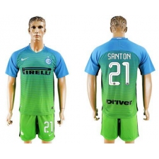 Inter Milan #21 Santon Sec Away Soccer Club Jersey