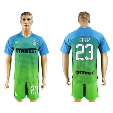 Inter Milan #23 Eder Sec Away Soccer Club Jersey