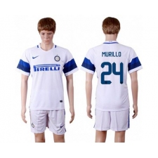 Inter Milan #24 Murillo White Away Soccer Club Jersey