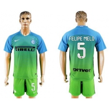 Inter Milan #5 Felipe Melo Sec Away Soccer Club Jersey