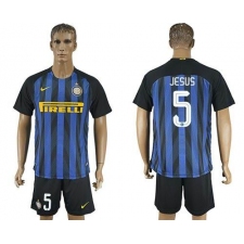 Inter Milan #5 Jesus Home Soccer Club Jersey