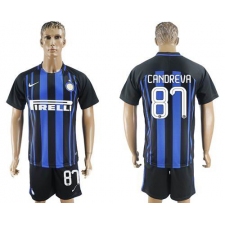 Inter Milan #87 Candreva Home Soccer Club Jersey