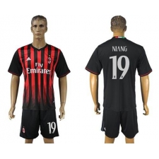 AC Milan #19 Niang Home Soccer Club Jersey
