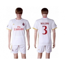 AC Milan #3 Maldini Away Soccer Club Jersey
