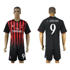 AC Milan #9 Ladriano Home Soccer Club Jersey