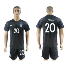 France #20 Coman Away Soccer Country Jersey