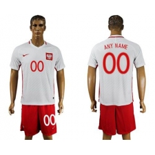 Poland Personalized Home Soccer Country Jersey
