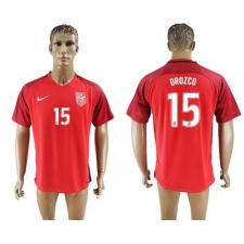 USA #15 Orozco Away Soccer Country Jersey