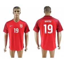 USA #19 Miazga Away Soccer Country Jersey