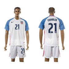 USA #21 Chandler Home Soccer Country Jersey