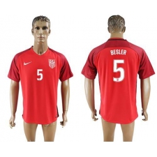USA #5 Besler Away Soccer Country Jersey