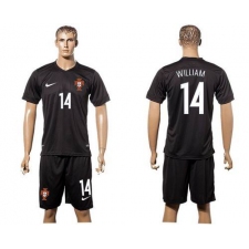 Portugal #14 William SEC Away Soccer Country Jersey