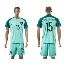 Portugal #15 Andre Gomes Away Soccer Country Jersey