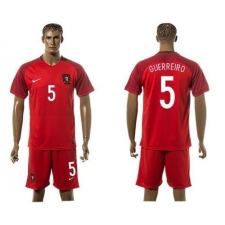 Portugal #5 Guerreiro Home Soccer Country Jersey