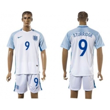 England #9 Sturridge Home Soccer Country Jersey