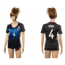 Women's Japan #4 Honad Home Soccer Country Jersey