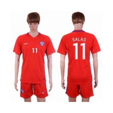 Chile #11 Salas Home Soccer Country Jersey