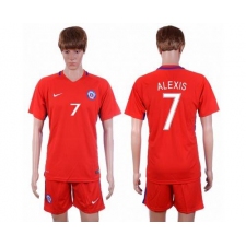 Chile #7 Alexis Home Soccer Country Jersey
