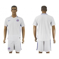 Chile Blank Away Soccer Country Jersey
