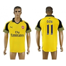 Arsenal #11 Ozil Away Soccer Club Jersey