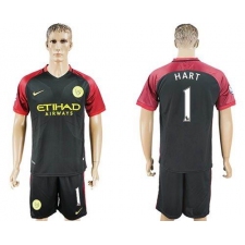 Manchester City #1 Hart Away Soccer Club Jersey