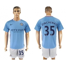 Manchester City #35 Zinchenko Home Soccer Club Jersey