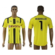 Dortmund #1 Weidenfeller Home Soccer Club Jersey