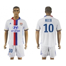 Lyon #10 Necib Home Soccer Club Jersey