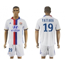 Lyon #19 Yattara Home Soccer Club Jersey