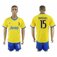Juventus #15 Barzagli Away Soccer Club Jersey
