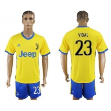 Juventus #23 Vidal Away Soccer Club Jersey