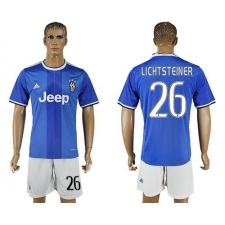 Juventus #26 Lichtsteiner Away Soccer Club Jersey