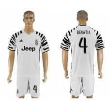 Juventus #4 Benatia SEC Away Soccer Club Jersey