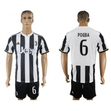 Juventus #6 Pogba Home Soccer Club Jersey